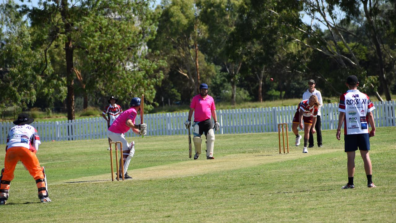 On-field action from the third round match-up Ross XI v Jonesy XI at Briggs Oval.