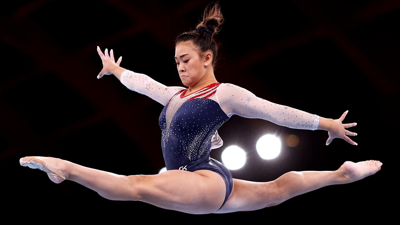 Team USA gold medallist Sunisa Lee of Team United States competes on balance beam during the Women's All-round Final. Picture: Julian Finney/Getty Images