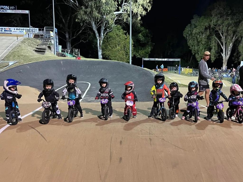 Mini-wheelers lining up at Walkerston's BMX track. Picture: Mackay and District BMX Inc Facebook