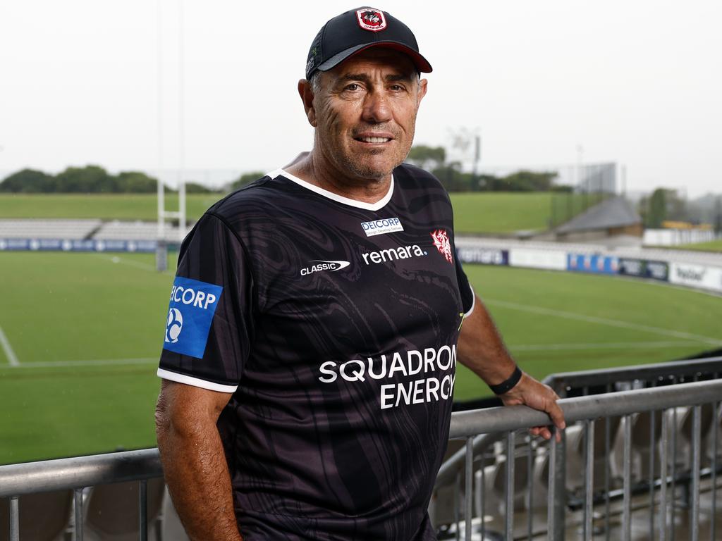 St. George Illawarra coach Shane Flanagan opens up on Ben Hunt’s exit, his relationship with his son and five-eighth Kyle and the Dragons’ recruitment drive. Picture: Richard Dobson