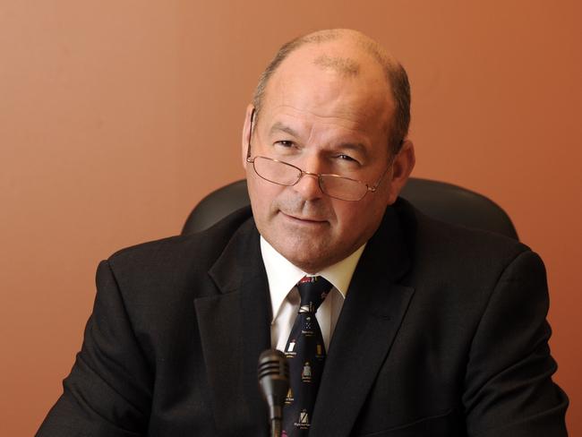 Set up photographs of various magistrates at the Adelaide Magistrates Court - Magistrate Bob Harrap.