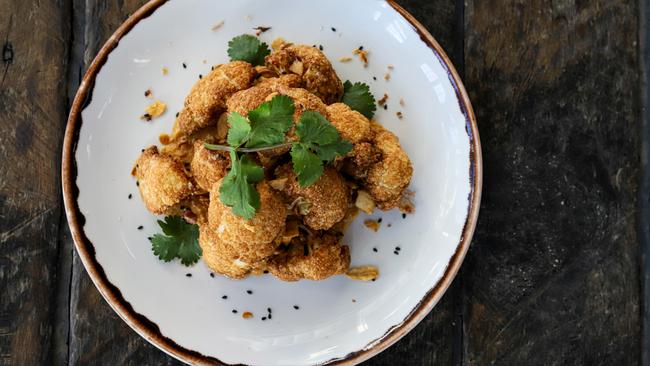 The Theatre Bar at the End of the Wharf’s roasted cauliflower. Picture: Jenifer Jagielski