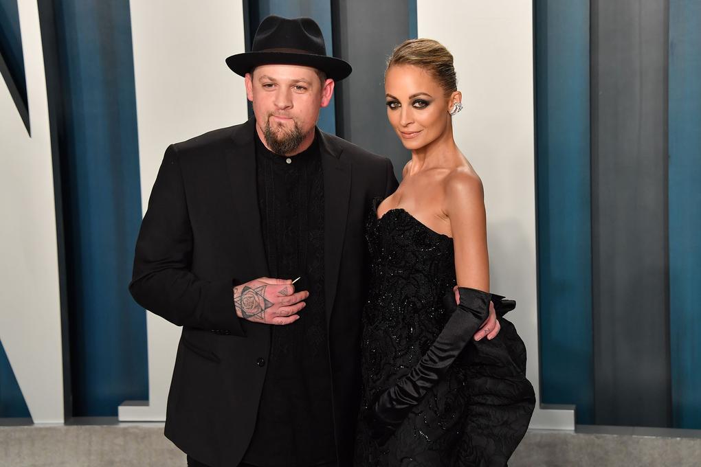 Joel Madden and Nicole Richie at the 2020 Vanity Fair Oscar Party. Picture: Getty Images.