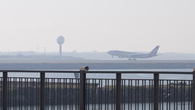 Sydney International Airport has been identified as an exposure site. Picture: NCA NewsWire/ Simon Bullard.