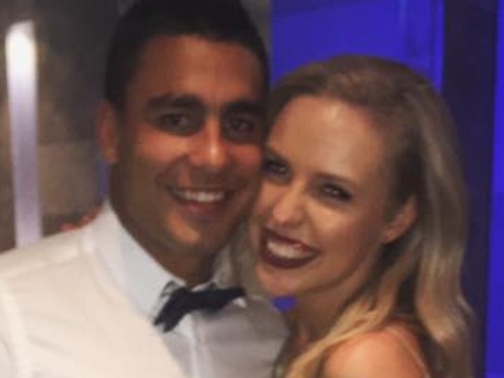 Mr Lichaa and Kara Childerhouse in happier times. Picture: Supplied