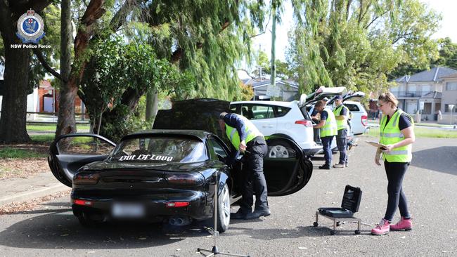 Operation Engage was carried out at Botany Bay Foreshore and targeted anti-social and dangerous driving, traffic violations, defective vehicles and drink and drug driving on Saturday March 4, 2023. Picture: NSW Police