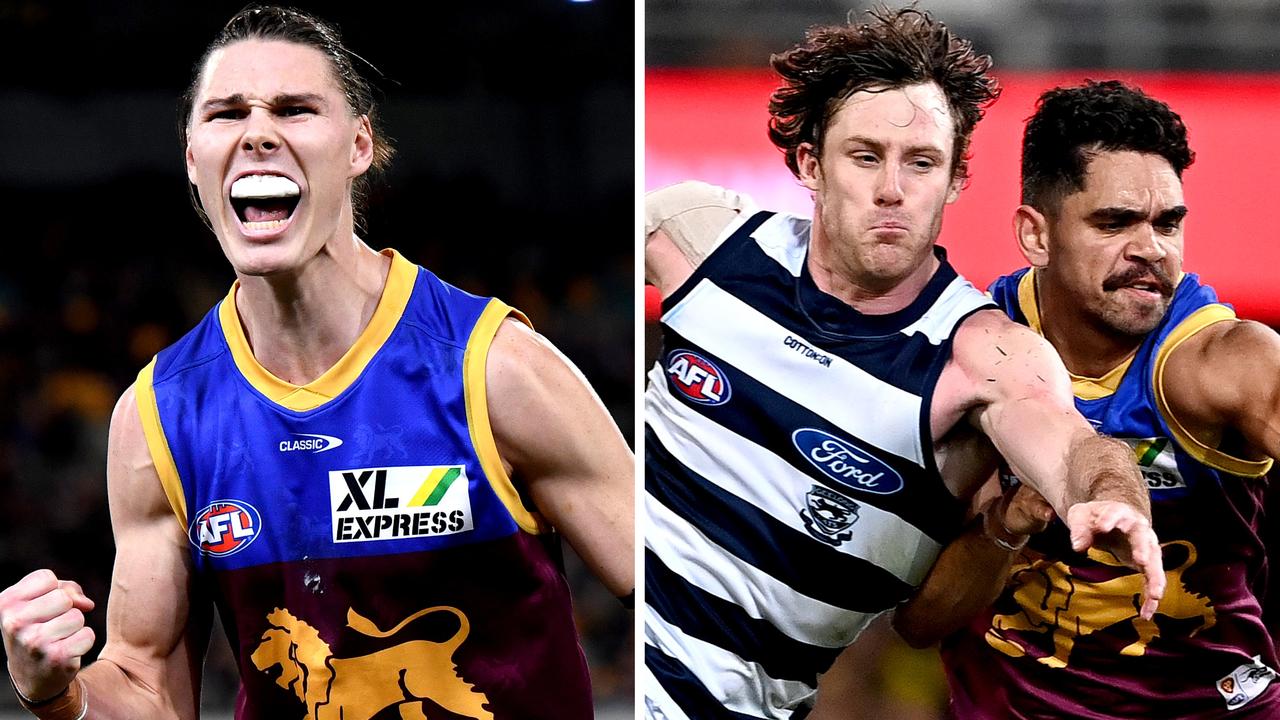 Brisbane blitzed their top four rivals Geelong, with Charlie Cameron playing a starring role.