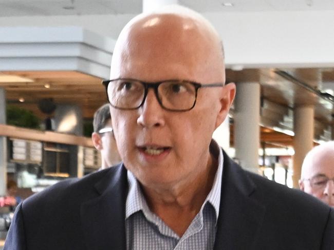 CANBERRA, AUSTRALIA  - NewsWire Photos - MAY 7, 2025: Leader of the Opposition Peter Dutton arrives in Canberra Picture: NewsWire / Martin Ollman