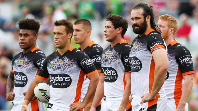 The Tigers were thumped by the Raiders in Canberra.