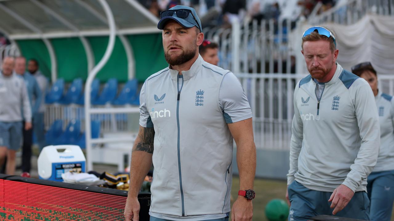 England coach Brendon McCullum. Photo by Matthew Lewis/Getty Images