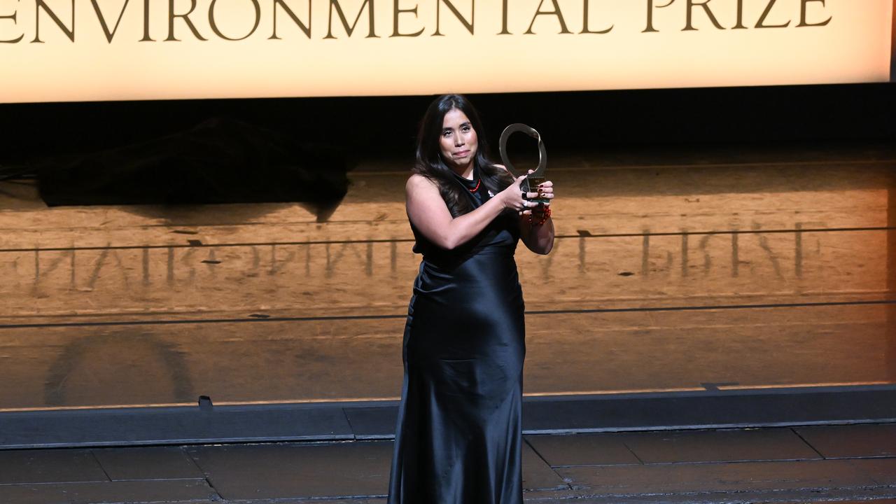 Andrea Vidaurre, co-founder of the People's Collective for Environmental Justice, is known for her work combating freight-related air pollution in California's Inland Empire. Her efforts led to clean transportation regulations, including emissions standards for trains and a push for zero-emission freight trucks by 2036. Picture: Getty