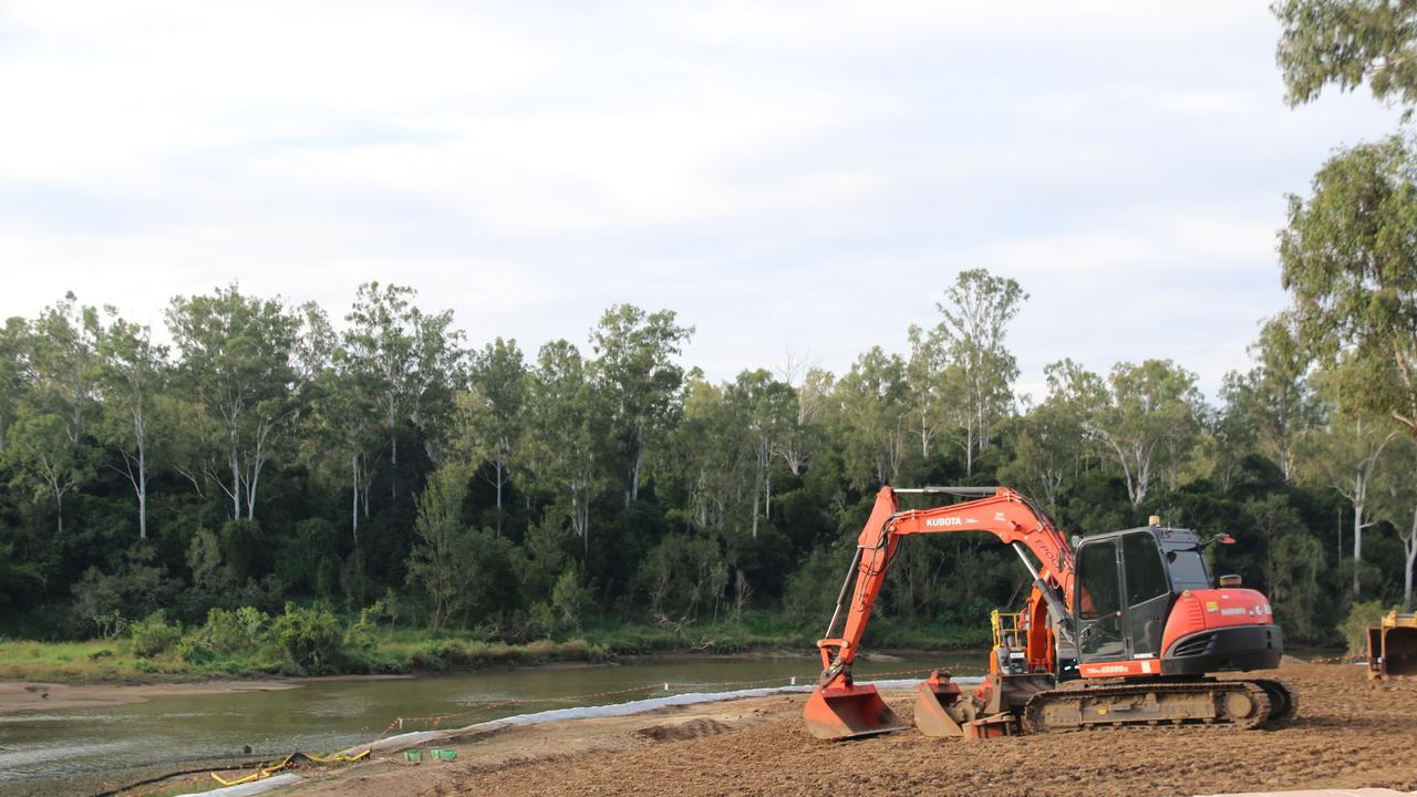 Flood-damaged Colleges Crossing Recreation Reserve has been demolished. Picture: Ipswich City Council