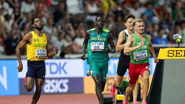 Bol was scheduled to make his return to the track before a hamstring injury struck. Picture: Athletics Australia