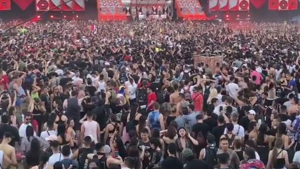 Crowds at Defqon 1 festival 