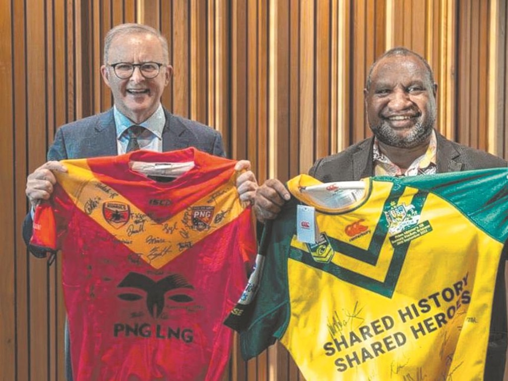 Australian Prime Minister Anthony Albanese has reached a $600m in-principle agreement with the ARL Commission that would see Papua New Guinea enter the NRL. Picture: PMO