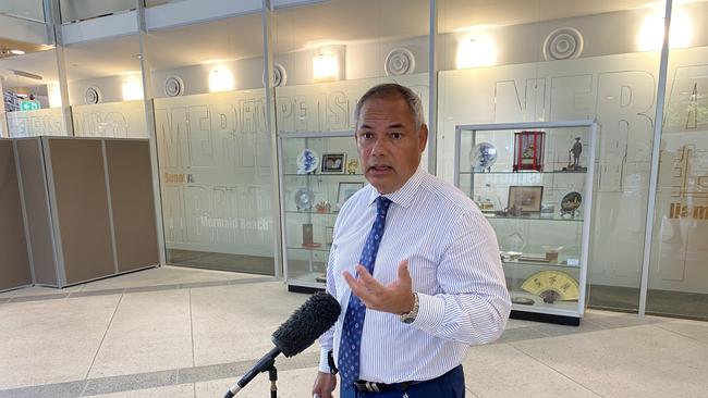 Gold Coast Mayor Tom Tate speaking about coronavirus (Covid_19). Picture: Andrew Potts