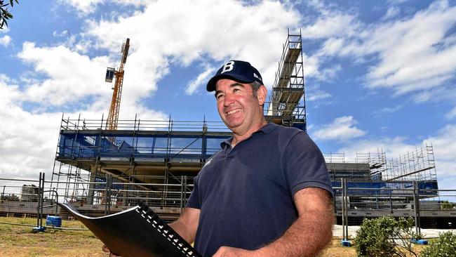 EXCITED: Clayton Williams overlooks The Sports Hub plans. Picture: Warren Lynam