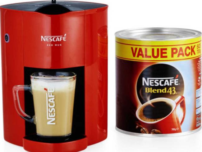 Nescafe coffee 2025 machine red mug