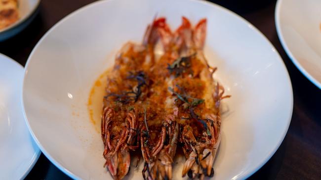 Flying Fish's Spencer Gulf king prawns will be served with oxheart tomato and salted blood lime at Rosehill Gardens.