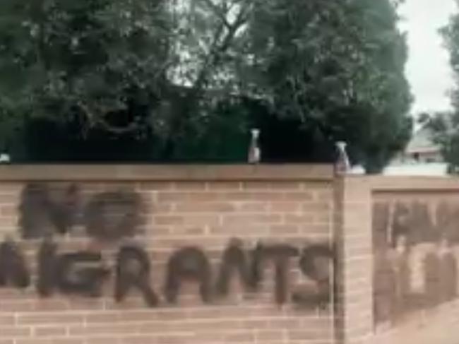 Racist graffiti sprayed on Islamic school