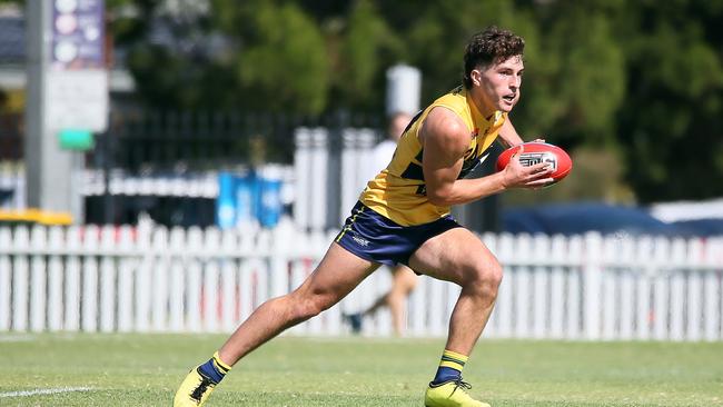 Adam D'Aloia will be in action for Woodville-West Torrens in the SANFL reserves finals this Saturday, live streamed by KommunityTV. Picture: SANFL/Peter Argent