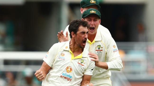 Starc will join an elite group of fast bowlers should he reach the 300 Test wicket milestone. (Photo by Chris Hyde/Getty Images)