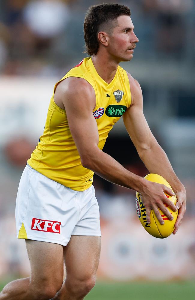 A Baker move could make the Tigers’ list strategy clearer. (Photo by Michael Willson/AFL Photos via Getty Images)