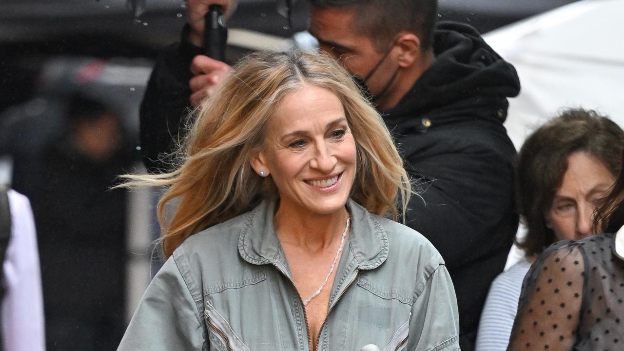 Sarah Jessica Parker is seen on the set of And Just Like That. Picture: Getty Images