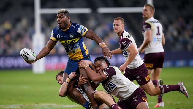 Sivo set up two tries in the first half. AAP Image/Dan Himbrechts.