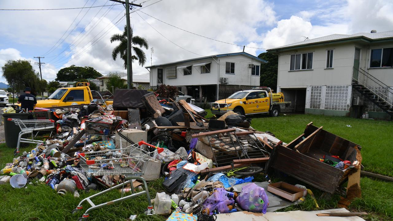 The clean-up after flooding in Ingham. Picture: Evan Morgan