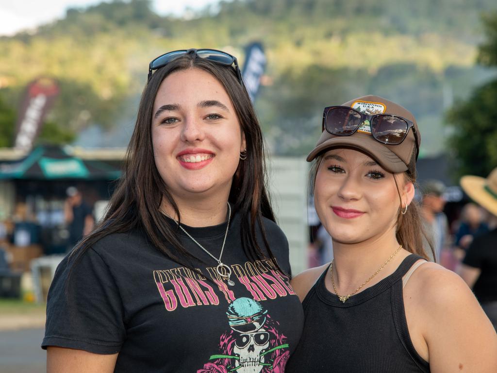 Kaitlyn Weymouth (left) and Genevieve Nutter. Meatstock at the Toowoomba Showgrounds. April 14th, 2023