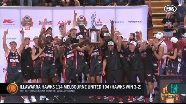 Hawks beat United to claim NBL title!