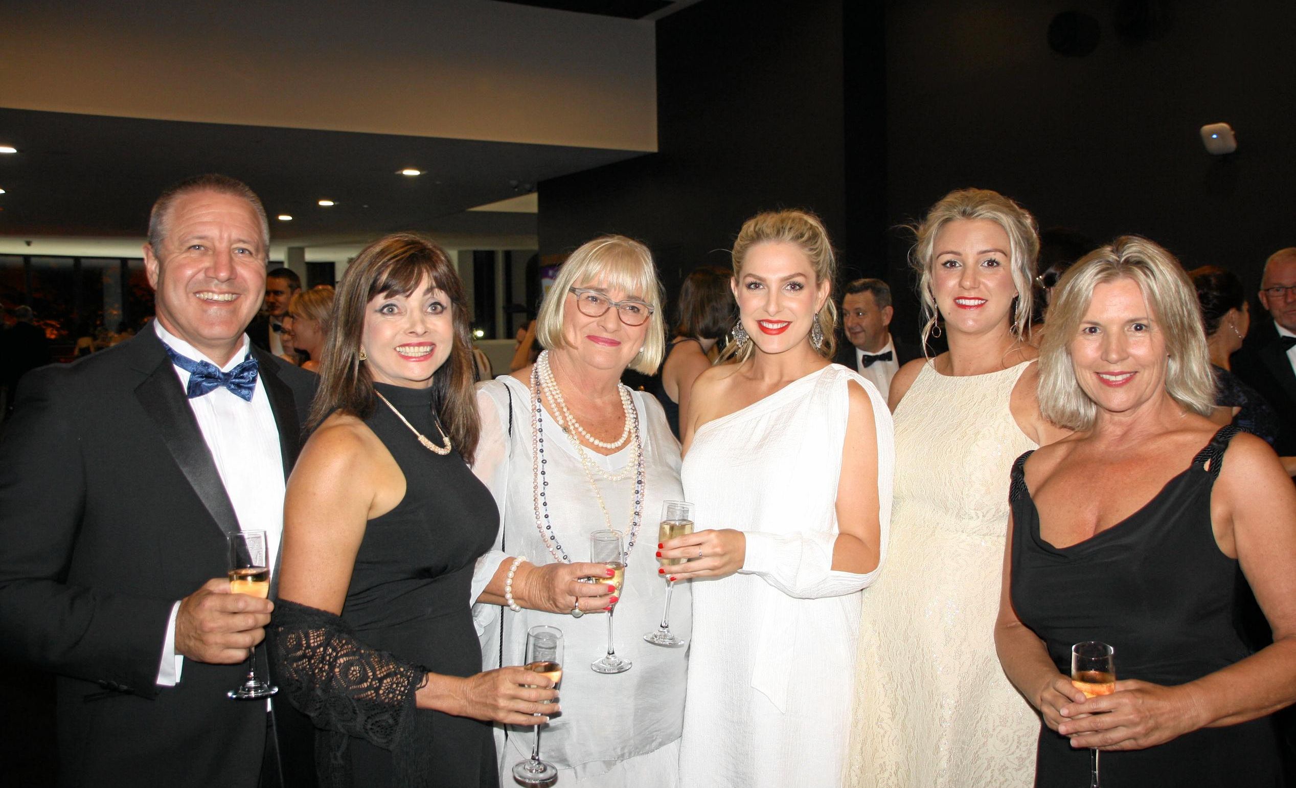 Countryside Realty's Brian George, Rita Malone, Robyn Kildey ,Kimberlea Thwaites, Stacey Hitch and Christine Gunness at the 2018 REIQ Awards for Excellence. Picture: Erle Levey