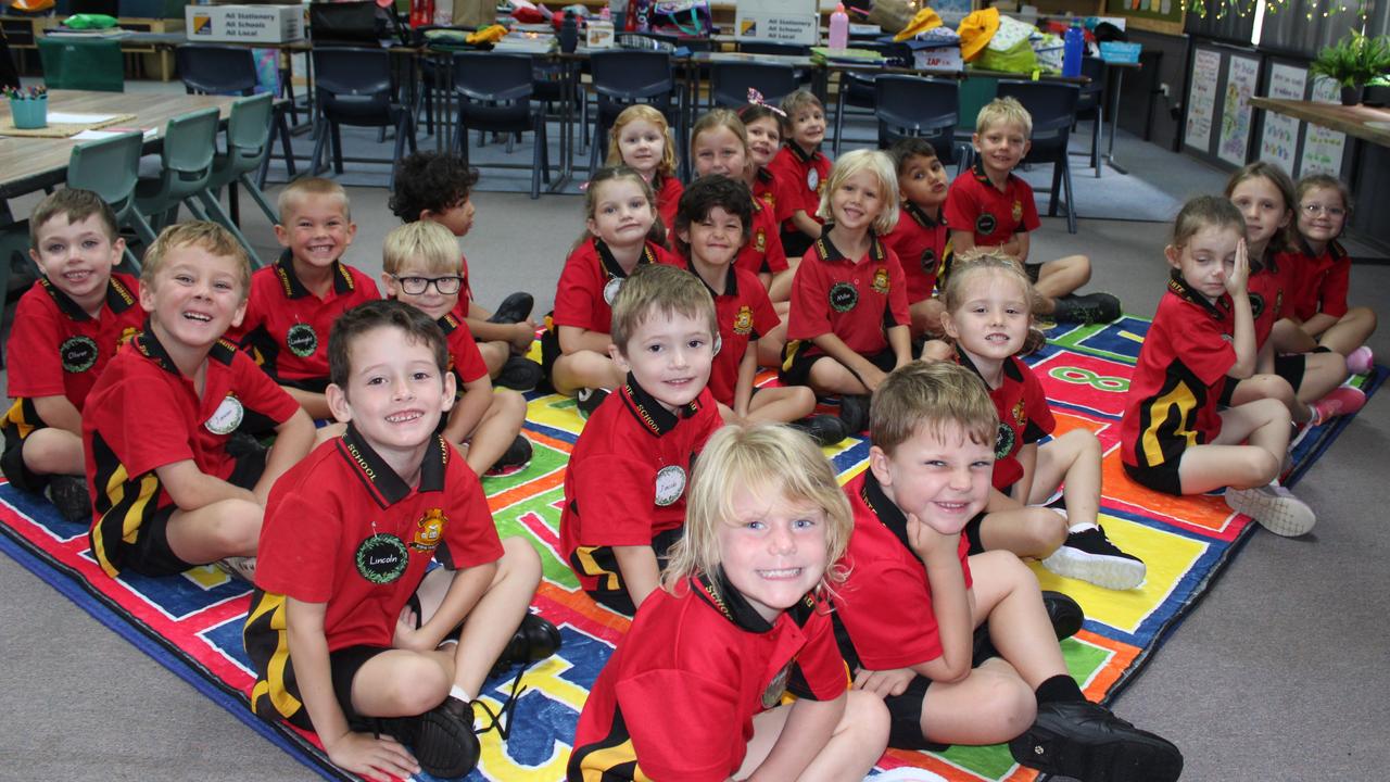 Bundaberg North State School prep students were all smiles on their first day of school, including Aaliyah, Millee, Jacob, Lincoln, Jaxon, Leoknight and Oliver.