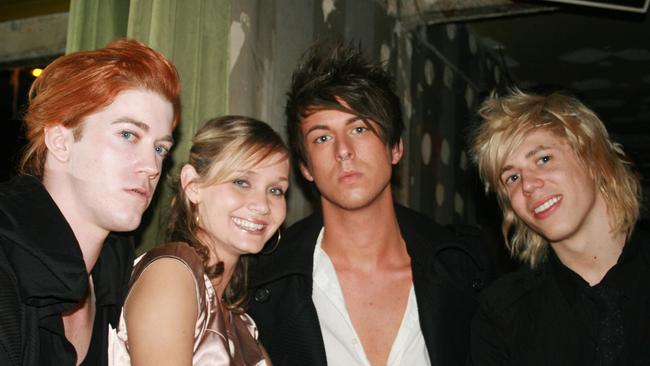 Ilak Fischer, Alicia Manton, Trent Reid and Oscar Sim at Elsewhere nightclub fifth birthday celebrations.