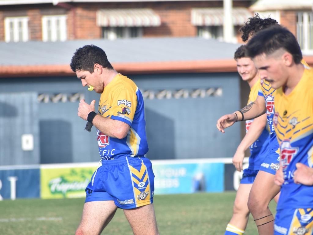 Rockhampton Rugby League A-grade men, Round 2, Yeppoon Seagulls versus Norths Chargers, Browne Park, April 10, 2022.