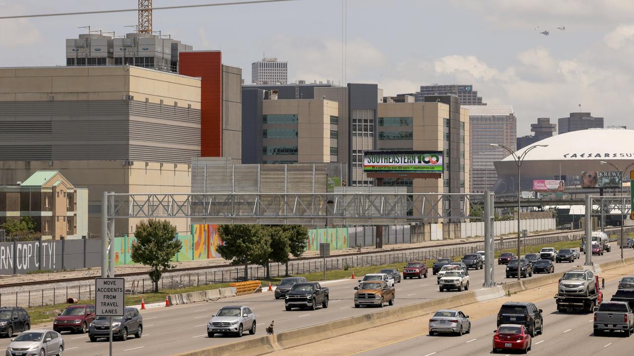 The Orleans Justice Center jail, left, in New Orleans is seen on Friday, May 16, 2025. Picture: AP.