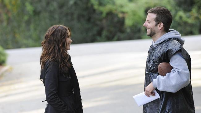 Jennifer Lawrence and Bradley Cooper in Silver Linings Playbook.