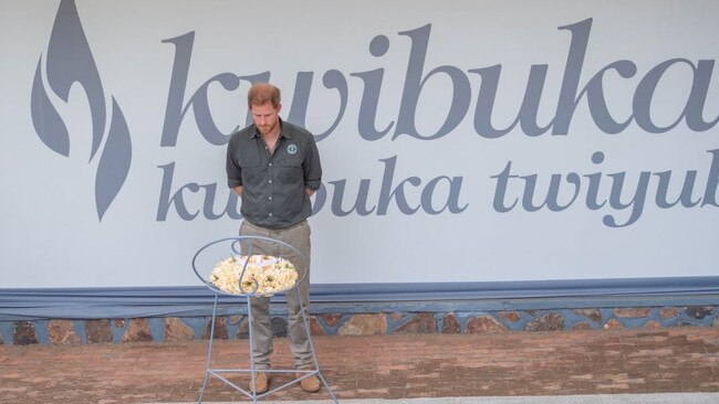 Prince Harry visited the Kigali Genocide Memorial to pay his respects to the victims of the Rwandan genocide.