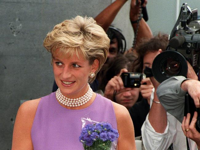 Princess Diana at St Vincent's Hospital in November 1996. Picture: Nathan Edwards