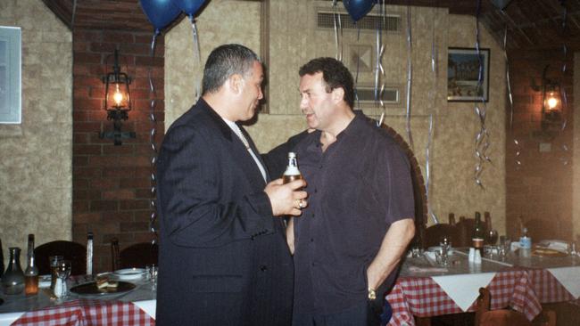 Mick Gatto and Mario Condello. Picture: Supplied