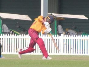 Rory Farrell at the Queensland Junior Cricket under-15's competition in Mackay, December 2023.