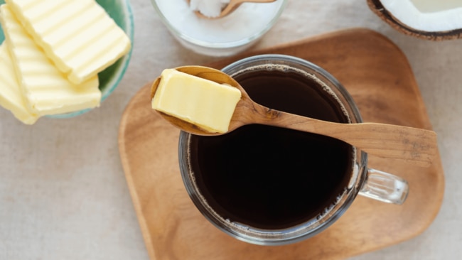 What is bulletproof – AKA butter – coffee?Trademarked and popularised in 2009 by entrepreneur and biohacker Dave Asprey, bulletproof coffee is part of Asprey’s viral “Bulletproof Diet,” a keto-adjacent method that prioritises protein and fat.Asprey is said to have developed his now-famous butter coffee recipe after experiencing the mental and physical benefits of drinking traditional tea enriched with yak butter during a trip to Tibet.  In short, bulletproof coffee – also known as ‘butter coffee’ is a cup of coffee enriched by one to two teaspoons of unsalted grass-fed butter and one to two teaspoons of MCT oil (or coconut oil) in place of milk or creamer. 