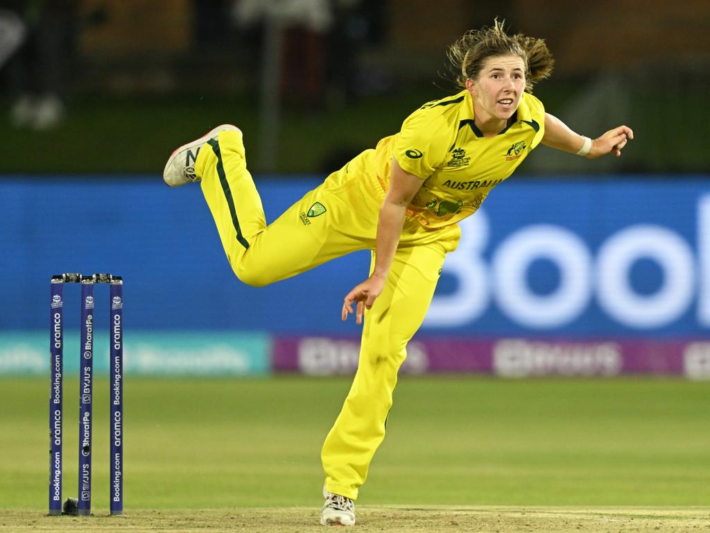 Georgia Wareham took three wickets for just twenty runs. Picture: Mike Hewitt/Getty Images