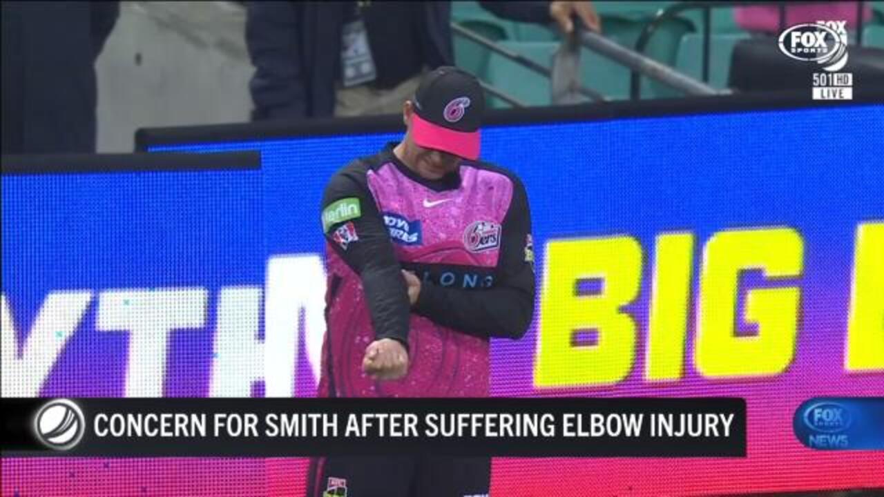 Concern for Smith after elbow injury