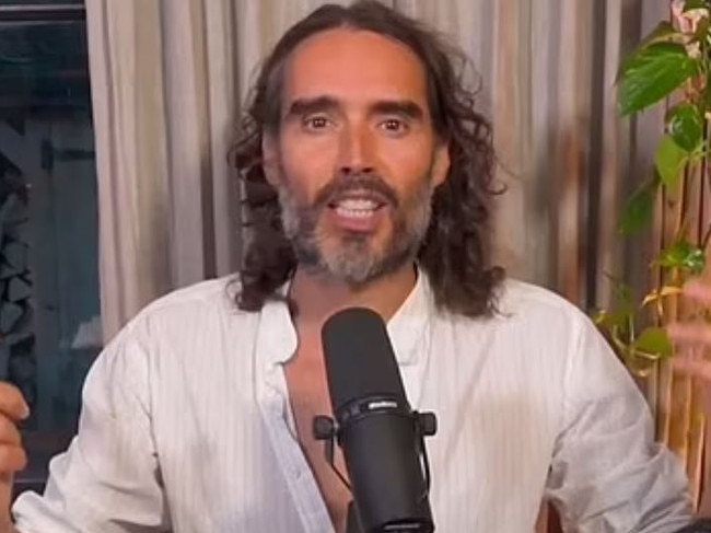 Russell Brand has popped up on Rumble.