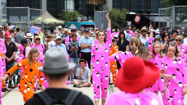 Onesie World Stompin during the Mofo Block Party at Inveresk. PICTURE CHRIS KIDD