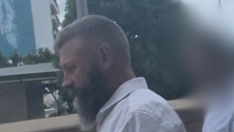 Ray John Laine leaving Beenleigh District Court.