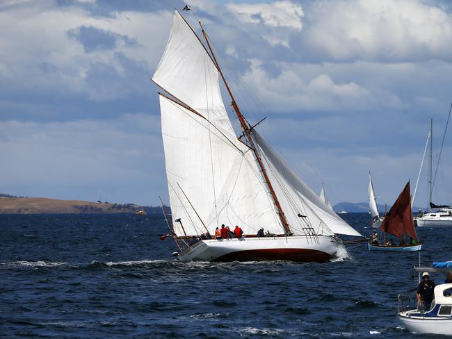 Australian Wooden Boat Festival - Parade of Sail pictured from the Young Endeavor PICTURE: MATT THOMPSON