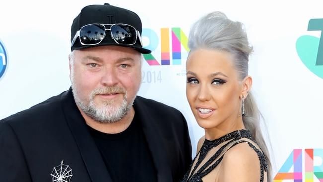 Kyle Sandilands and Imogen Anthony. All the action from the red carpet ahead of the Aria Awards at The Star casino in Sydney tonight. Picture: Adam Taylor